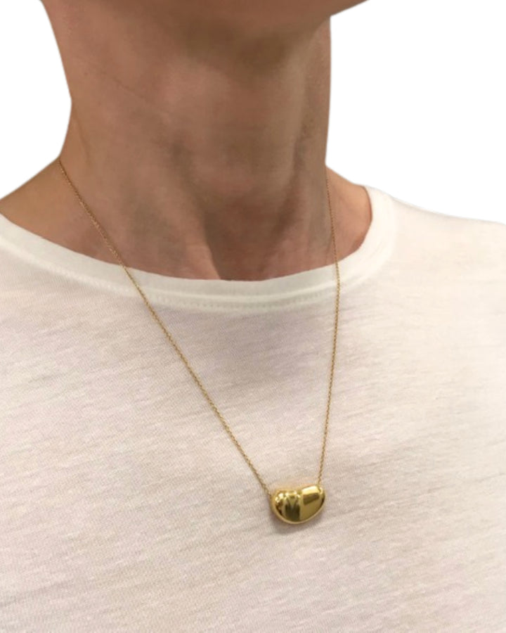 Tiffany & Co. Elsa Peretti Bean Necklace 18k Gold 18 mm