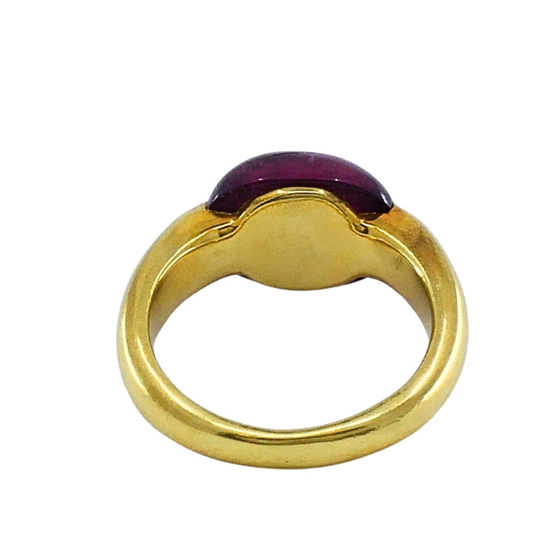 Vintage Tourmaline Ring 18k Gold Estate Jewelry
