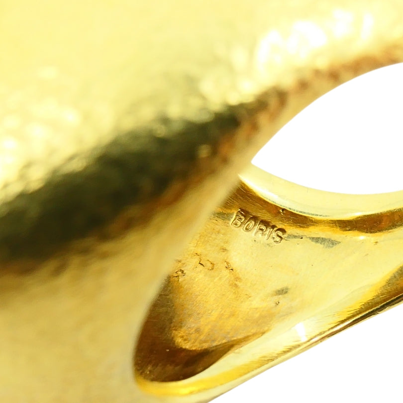 Boris Lebeau 22k Gold Signet Ring Aries Zodiac Sign