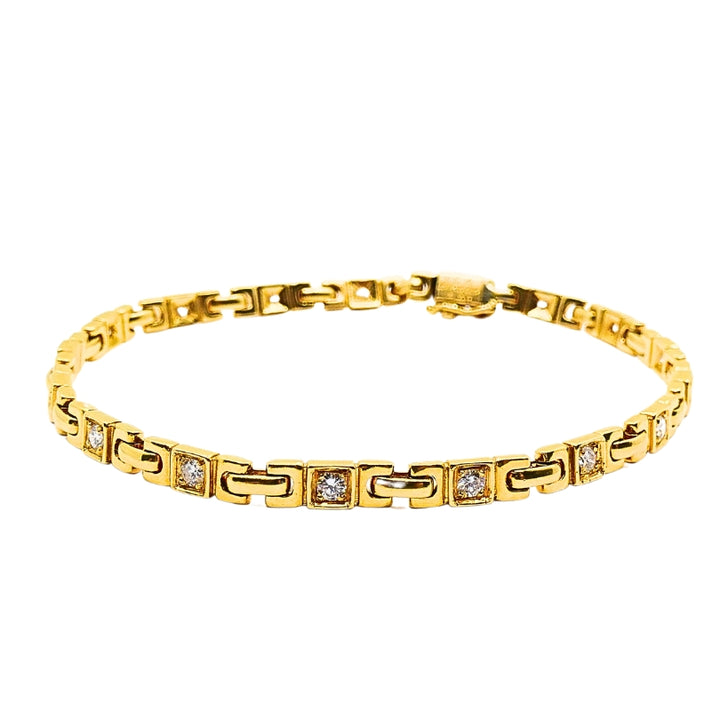 Van Cleef & Arpels 18K Gold Diamond Bracelet