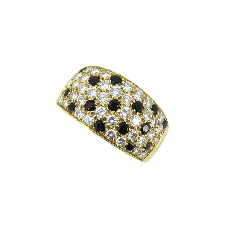 Van Cleef & Arpels 18k Gold Onyx Diamond Ring