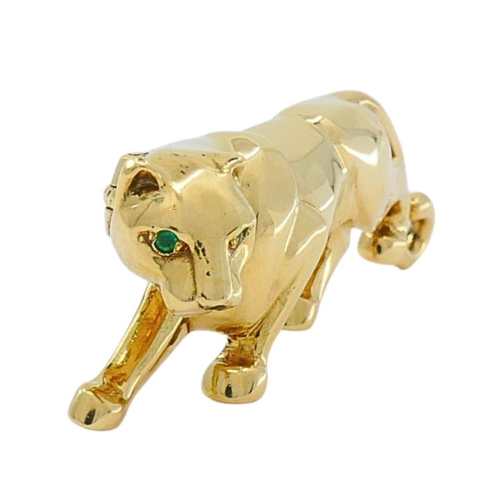 Cartier Panthere Brooch Emerald 18k Gold
