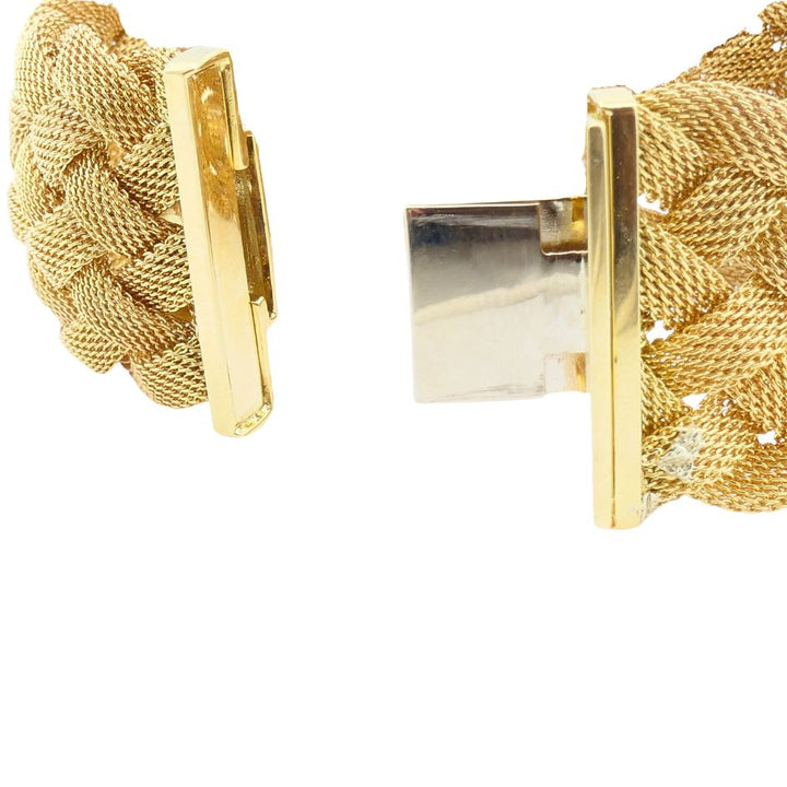 Vintage Tiffany & Co. 18k Gold Woven Mesh Braided Bracelet