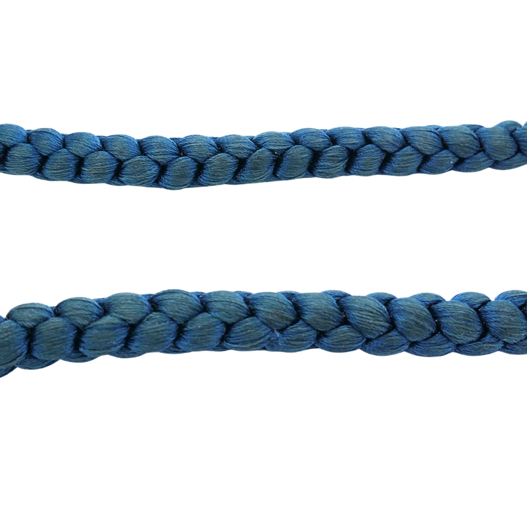 Tiffany & Co. 18k Gold Tulip Clasp Braided Cord Necklace