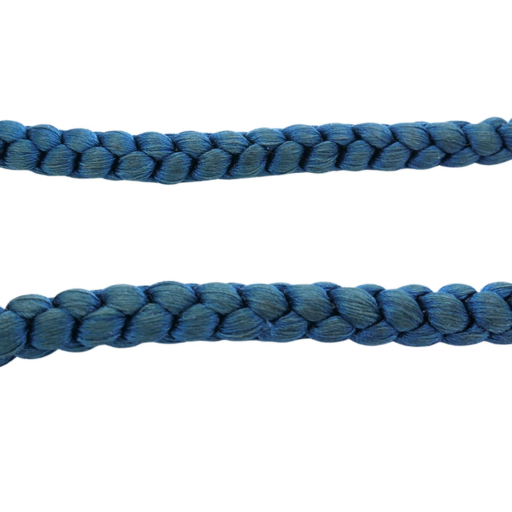 Tiffany & Co. 18k Gold Tulip Clasp Braided Cord Necklace