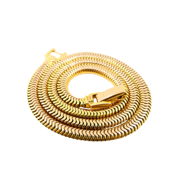 Vintage 14k Gold Snake Chain Necklace