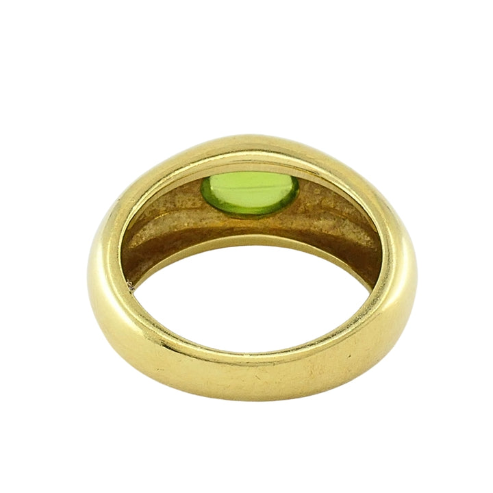 Tiffany & Co. 18K Gold  Peridot Cabochon Ring