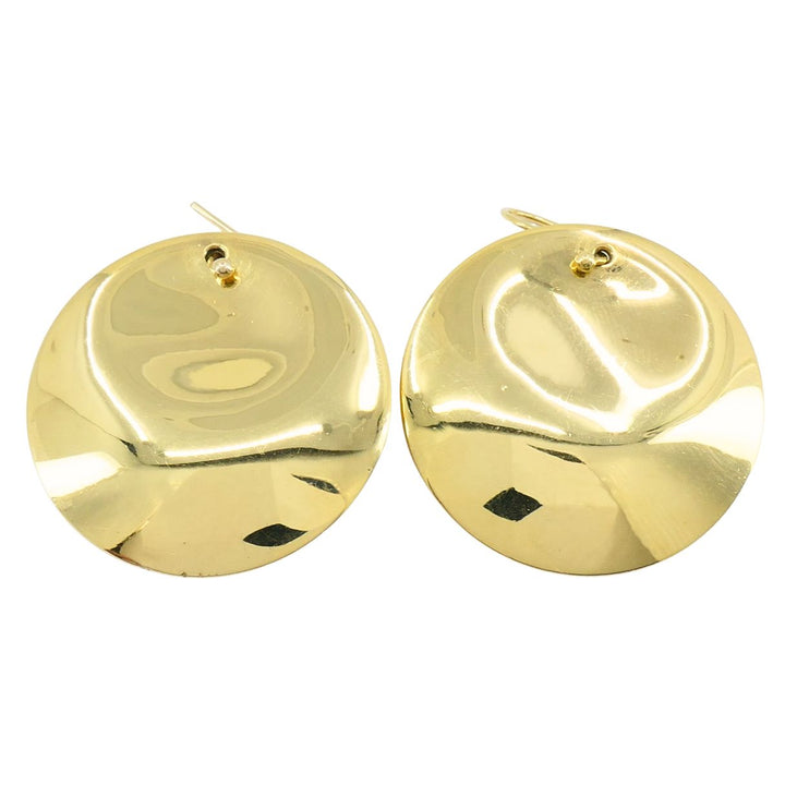 Tiffany & Co. Elsa Peretti 18k Gold Large Round Disc Earrings