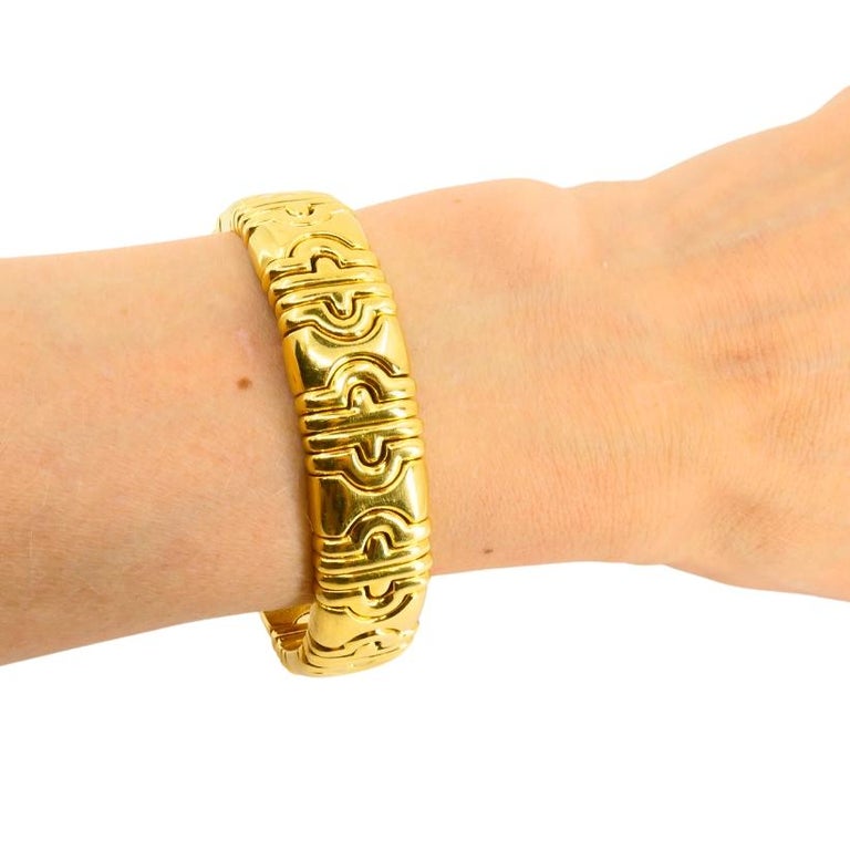 Bvlgari 18k Bulgari Cuff Parentesi Bracelet
