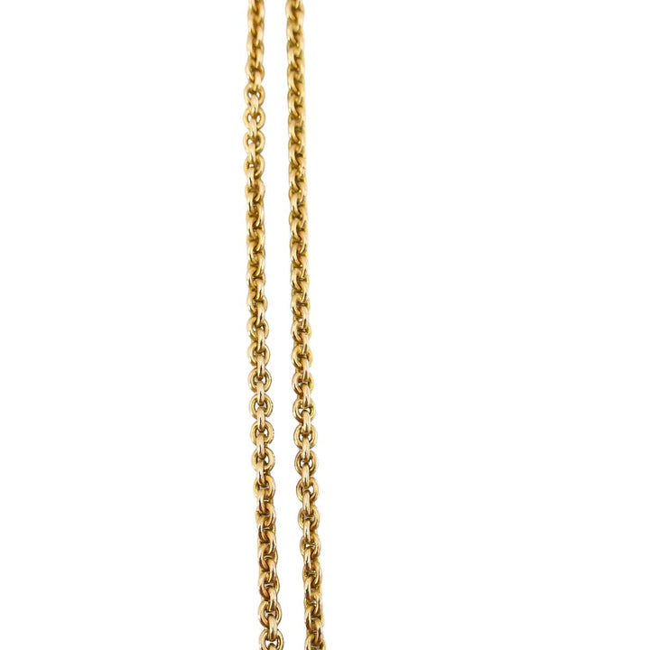 Vintage 14k Gold Diamond Pearl Heart Pendant Necklace