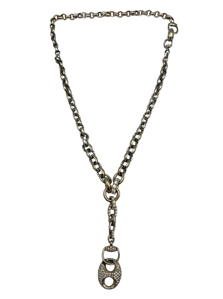 Gucci White Gold Diamond Necklace