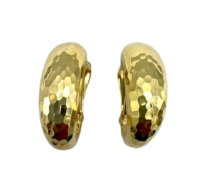 David Webb Gold Hoop Earrings