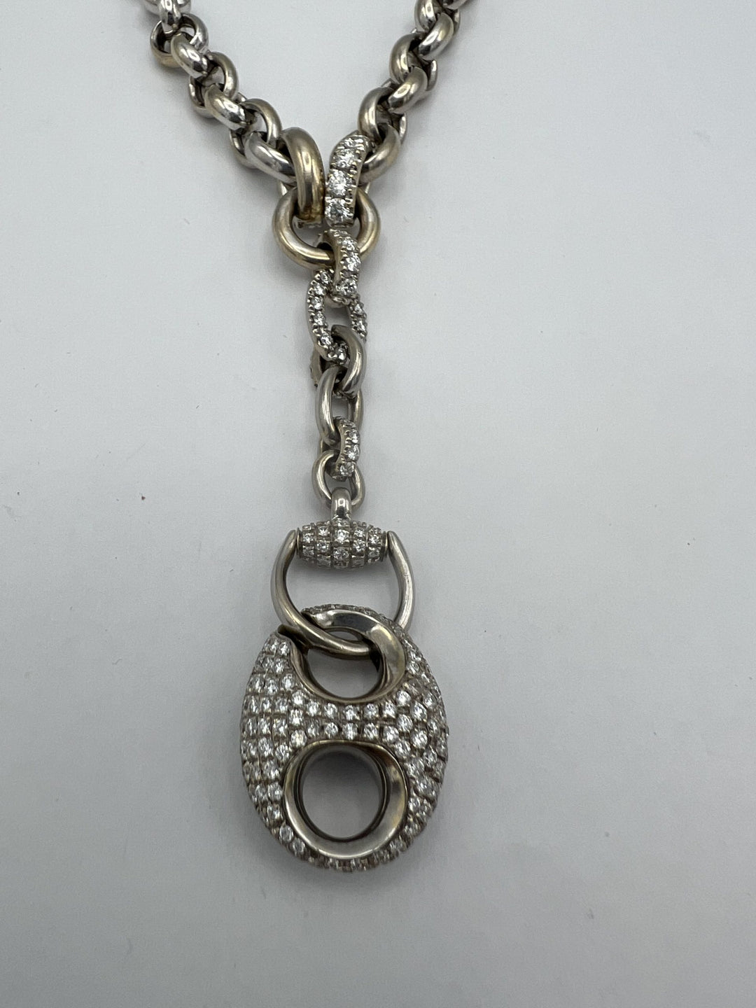 Gucci White Gold Diamond Necklace