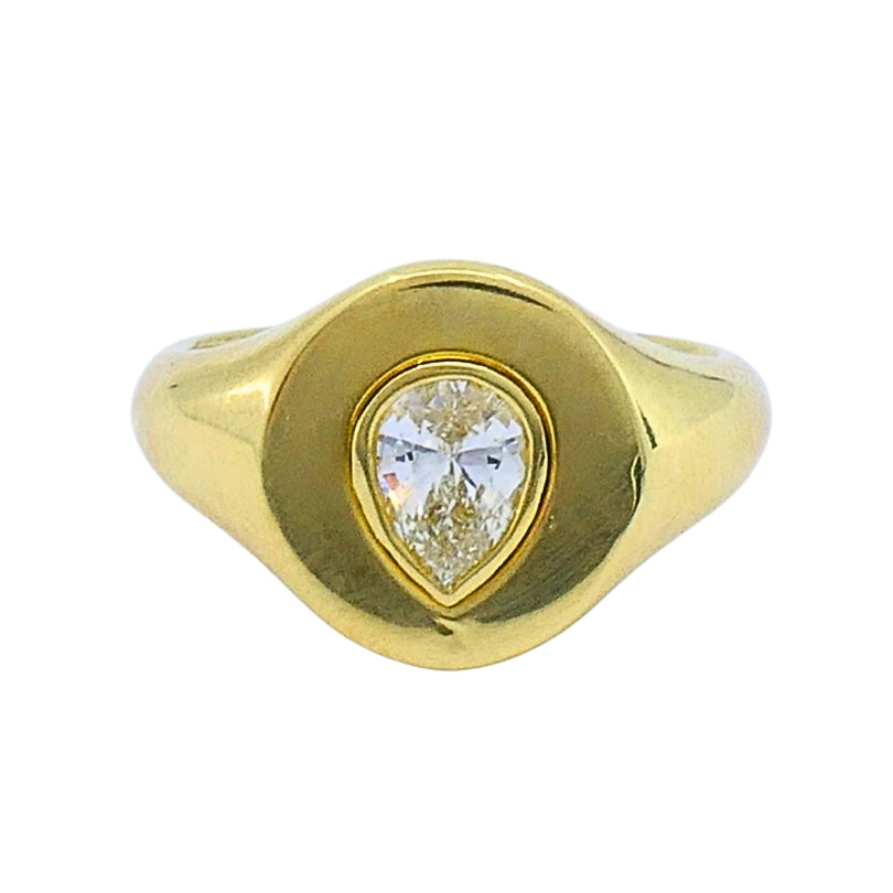 Jemma Wynne 18K Gold Pear-Cut Diamond Ring