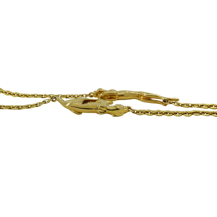 Cartier 18k Gold Panthere 6 Motif Chain Necklace