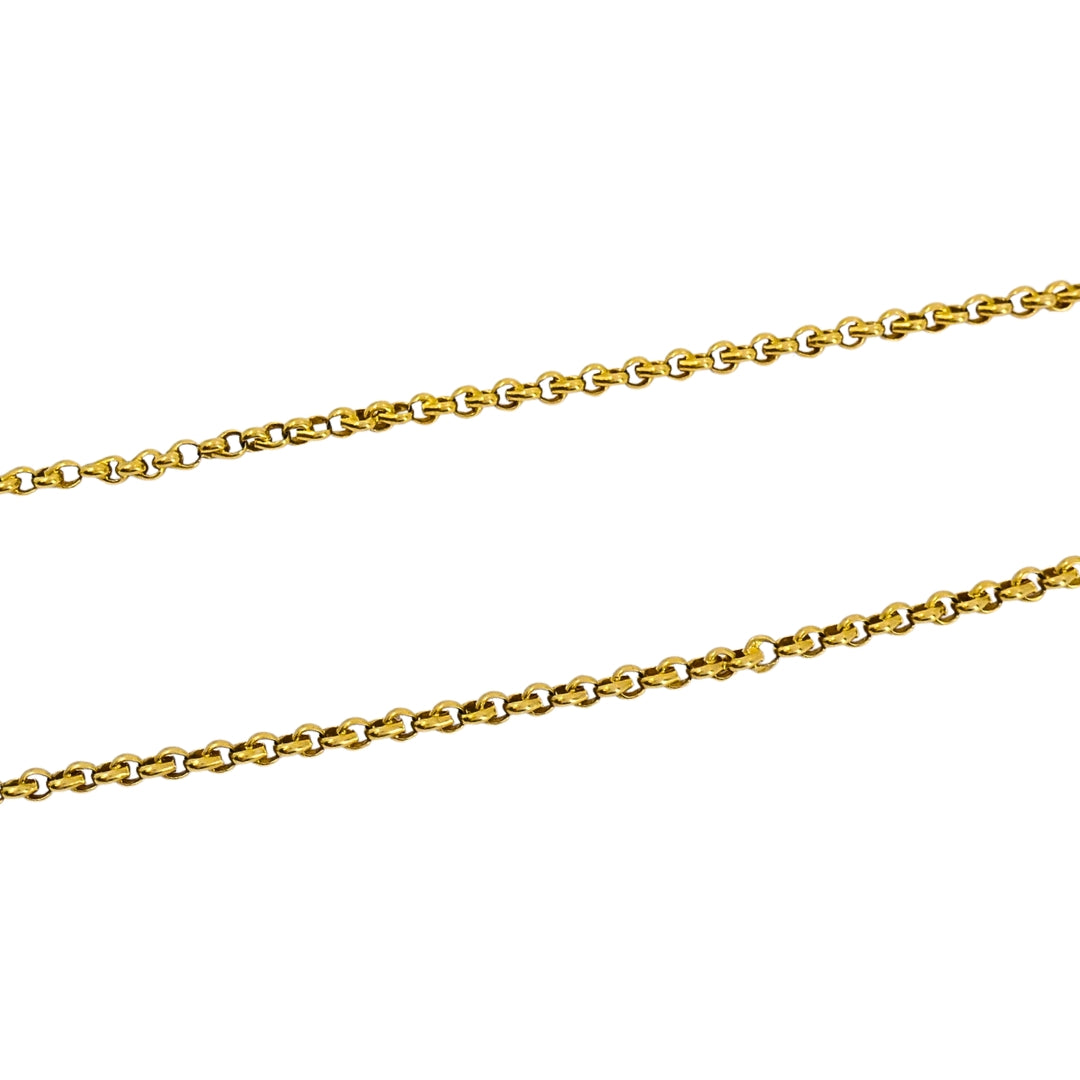 14k Gold Diamond Lock & Key Pendant Necklace
