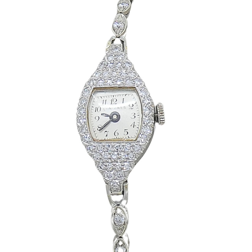 Longines Watch Art Deco Platinum Ladies Watch