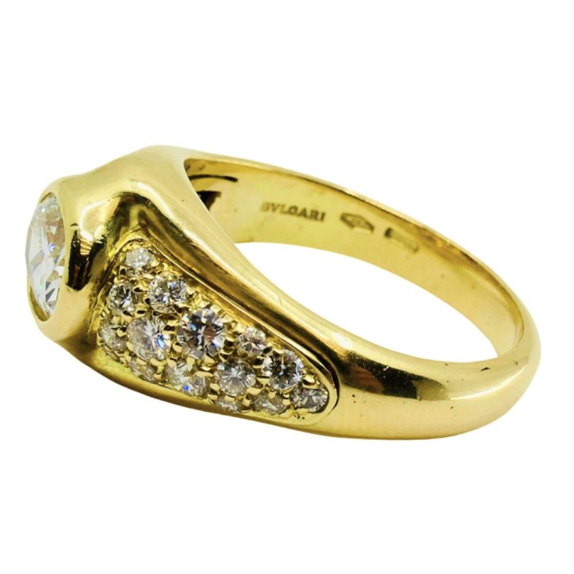 Bvlgari Bulgari Diamond Ring 18k Gold