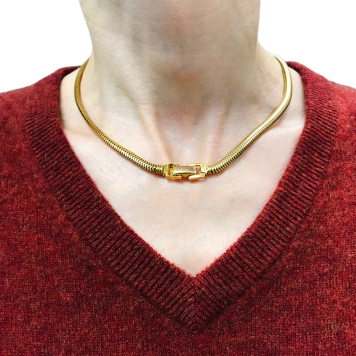 Vintage 14k Gold Snake Chain Necklace