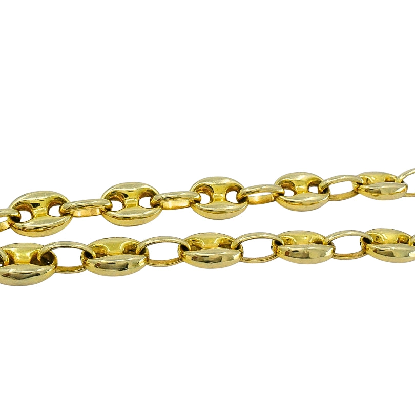 Vintage 14k Yellow Gold Mariner Link Bracelet