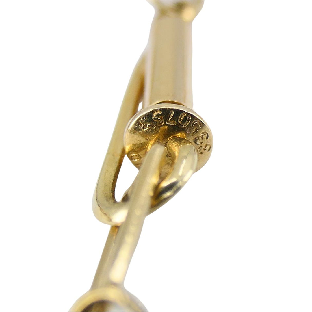 Vintage 14k Gold Diamond Ancient Coin Pendant Necklace