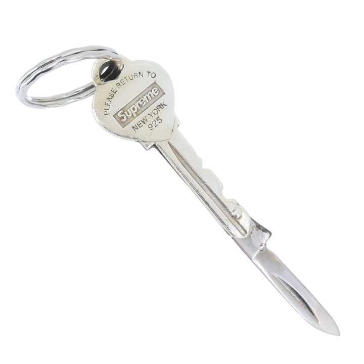 Supreme for Tiffany & Co. Sterling Silver Key Stainless Steel Knife Keychain