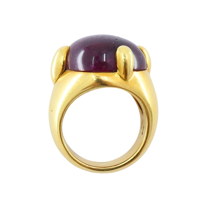 Pomellato 18K Yellow Gold Heart Tourmaline Ring