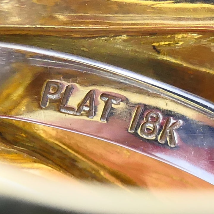 Vintage David Webb 18k Gold Platinum Diamond Ring