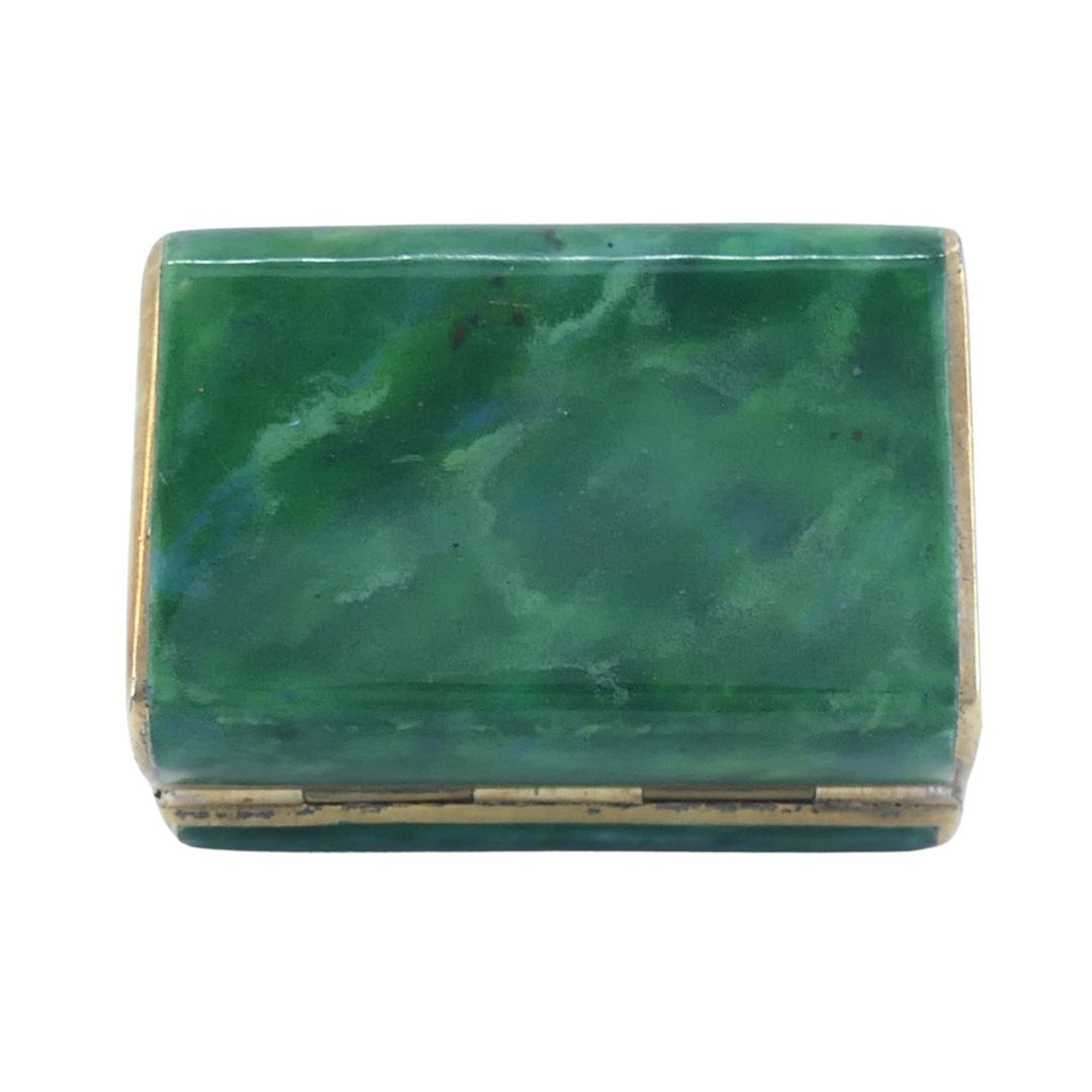 Juvenia Art Deco Swiss Galalith Sterling Silver Purse Watch