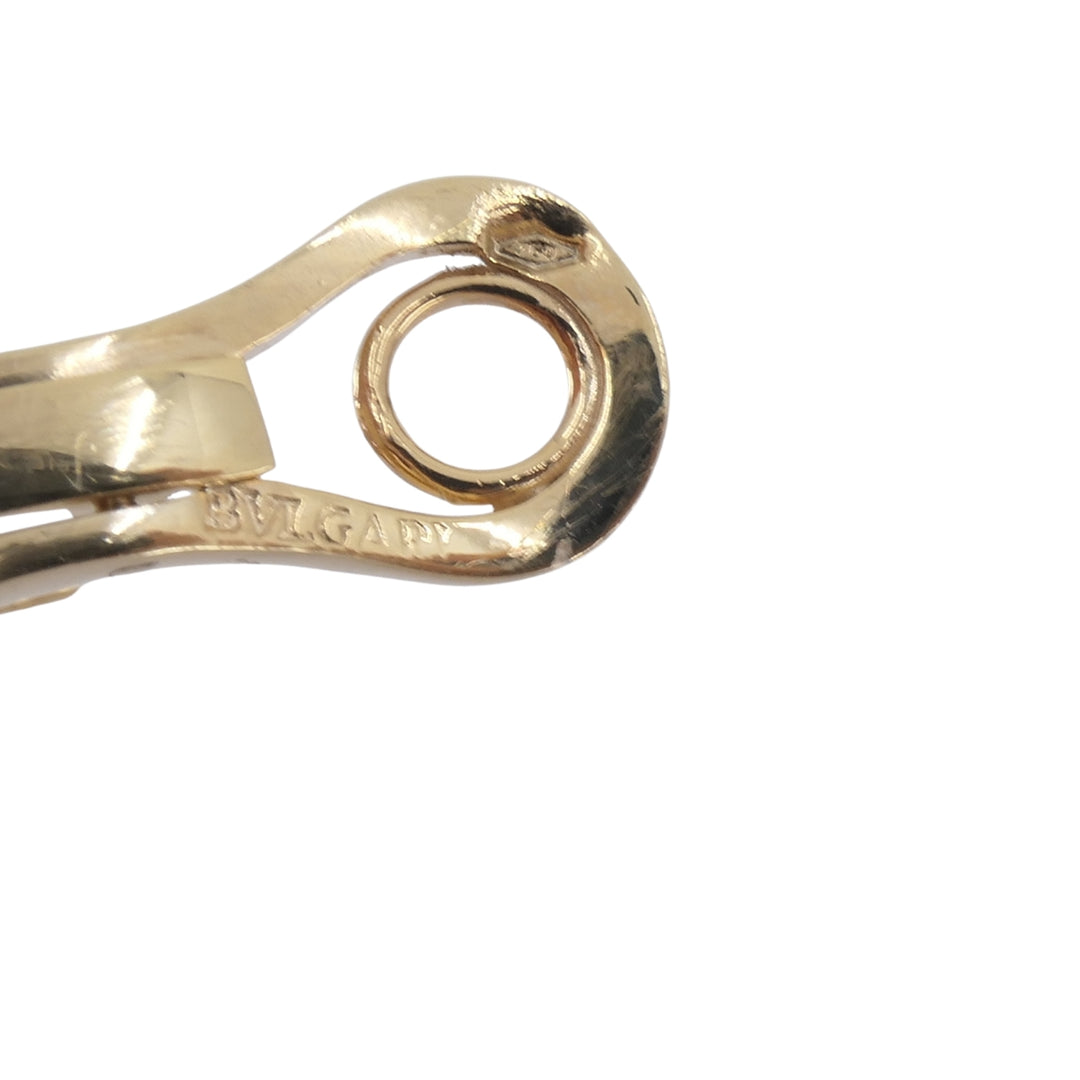 Bvlgari Vintage Bulgari Huggie Earrings Gold Diamond Gemstones