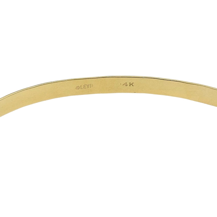 Petite Signature Bracelet by Ed Levin 14K Gold