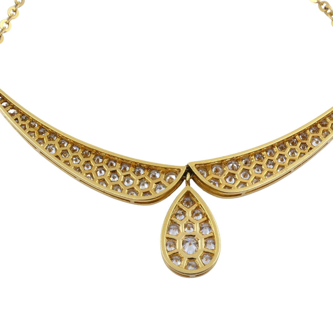 Vintage Van Cleef & Arpels Diamond Necklace 18k Gold