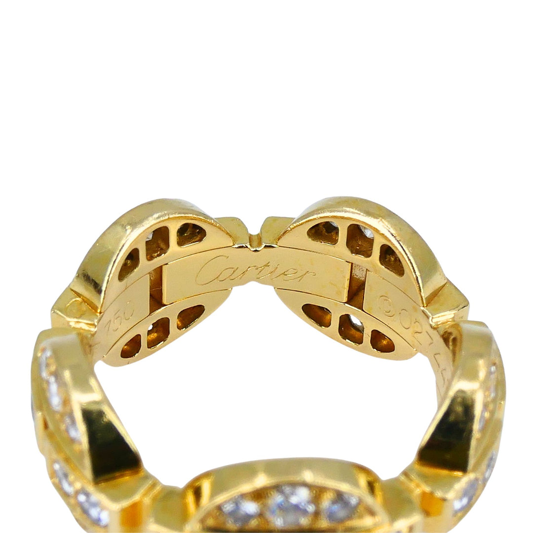 Cartier Maillon 18k Gold Diamond Band Ring