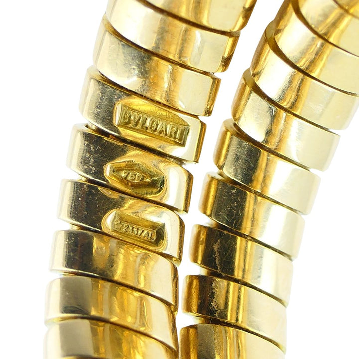 Vintage Bulgari Serpenti Tubogas 18k Gold Diamond Ring