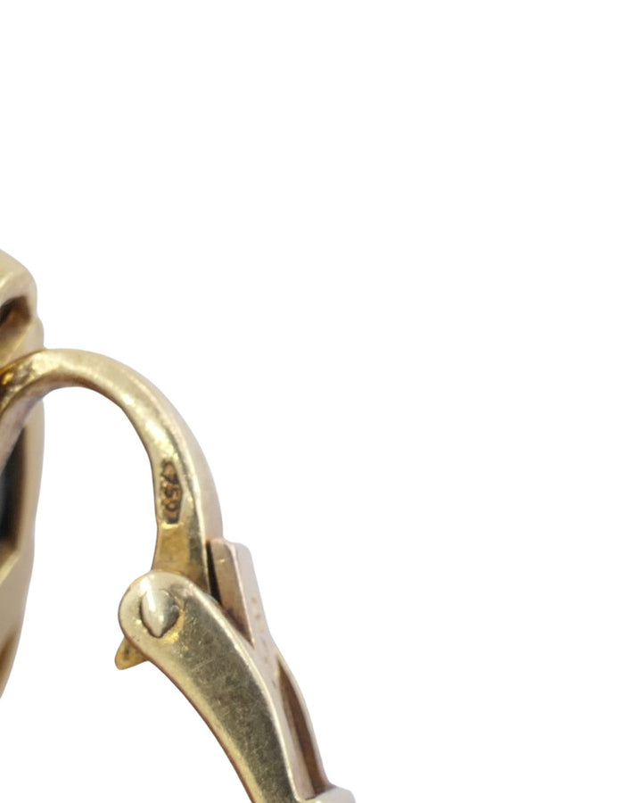 Bvlgari Bulgari Pyramid Collection 18k Gold Hematite Clip-On Earrings