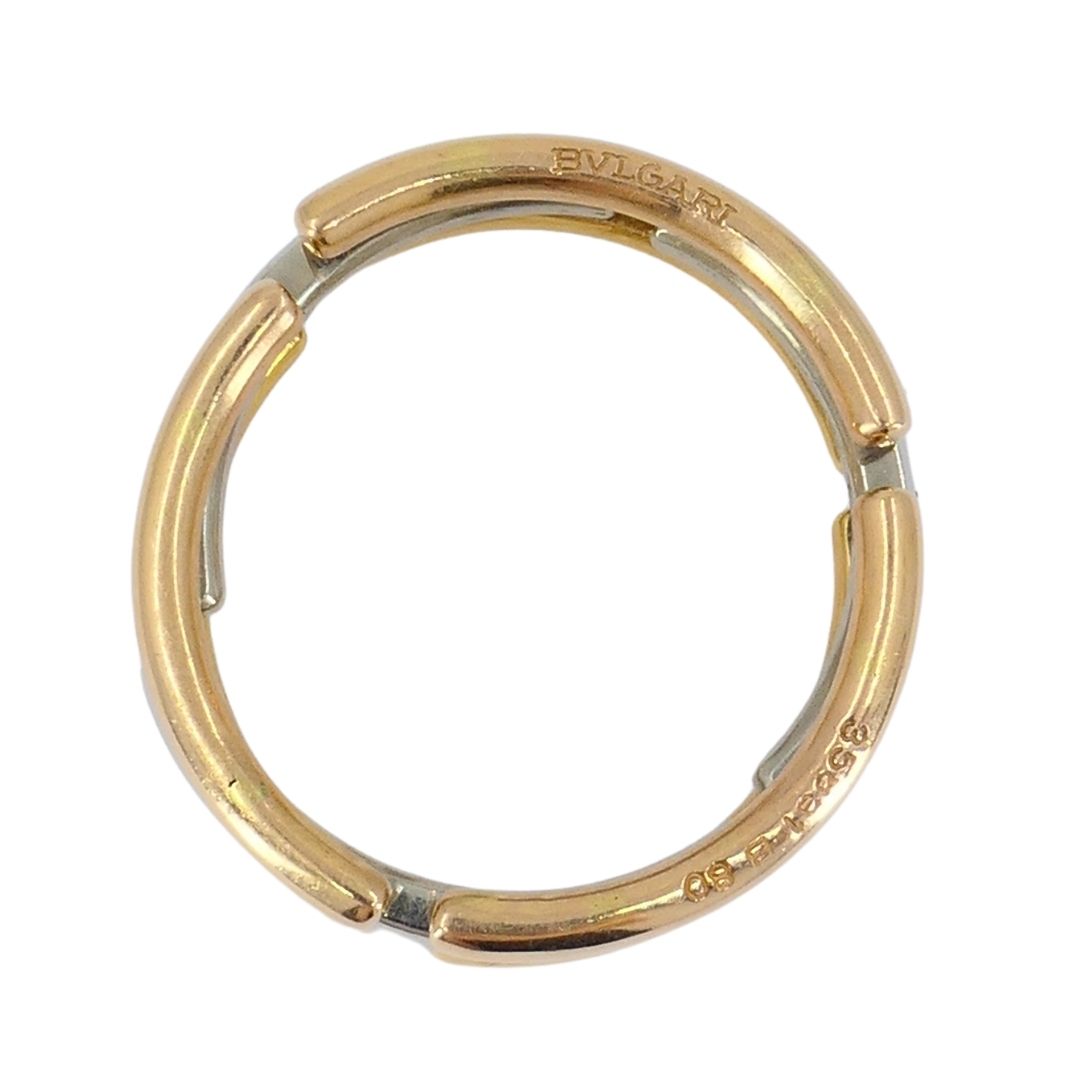 Bvlgari 18k Tri-tone Gold Collapsible Ring
