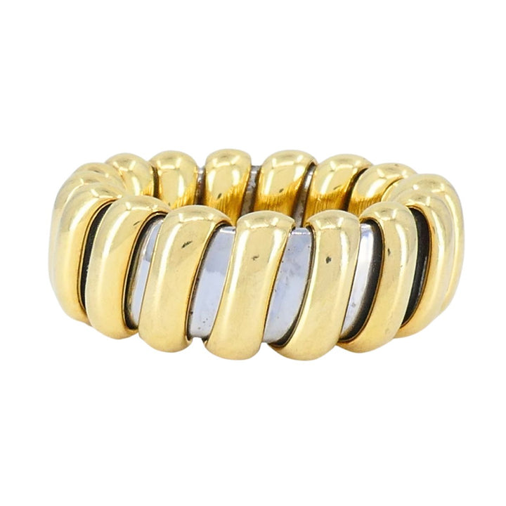 Vintage Bvlgari 18k Gold Stainless Steel Ring