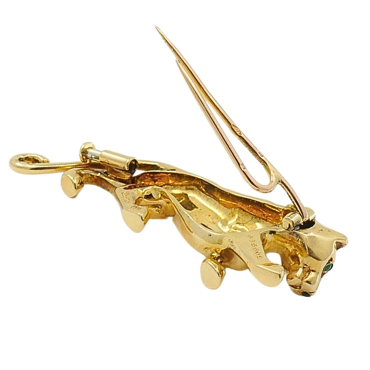 Cartier Panthere Brooch Emerald 18k Gold
