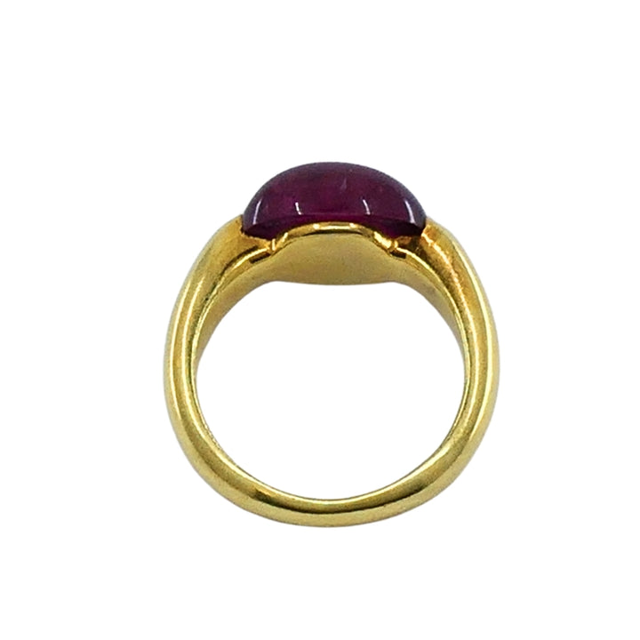 Vintage Tourmaline Ring 18k Gold Estate Jewelry