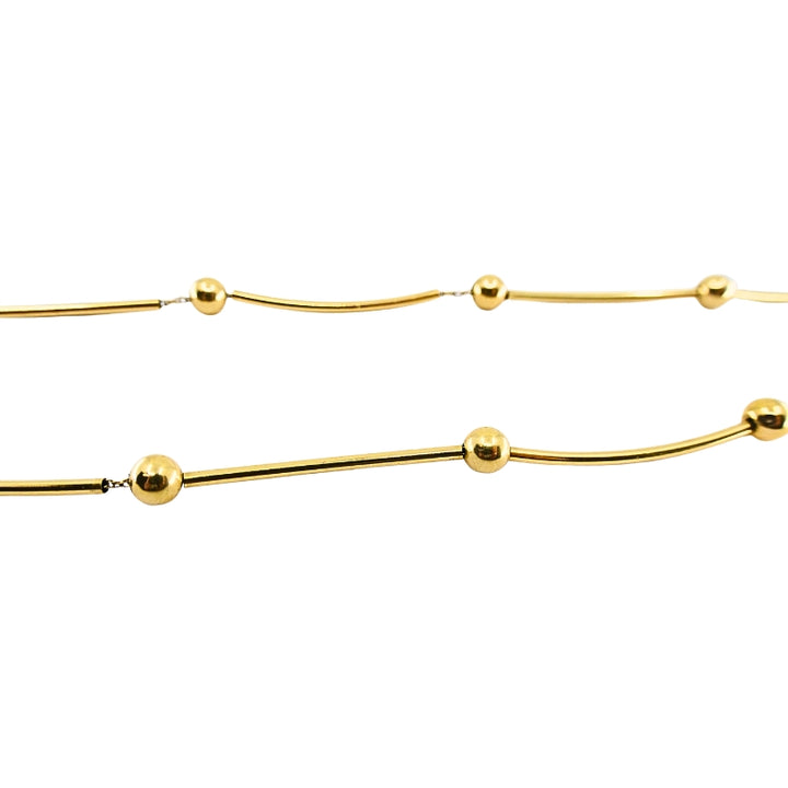 Opal Necklace 14k Gold Collar Necklace with Beads