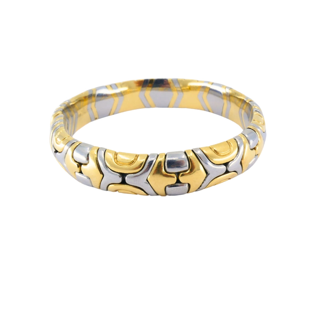 Bvlgari Vintage Bulgari 18k Two-Tone Gold Alveare Bracelet