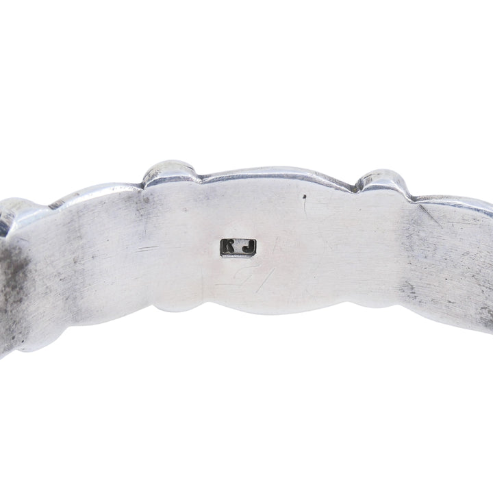 Vintage Navajo Sterling Silver Turquoise Cuff Bracelet