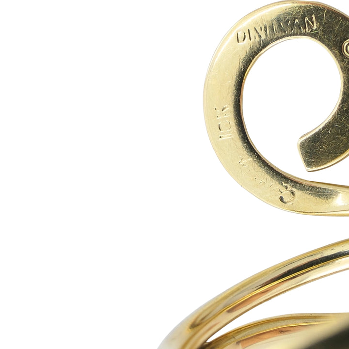 Cartier Dinh Van 18k Yellow Gold Vintage Ankh Ring