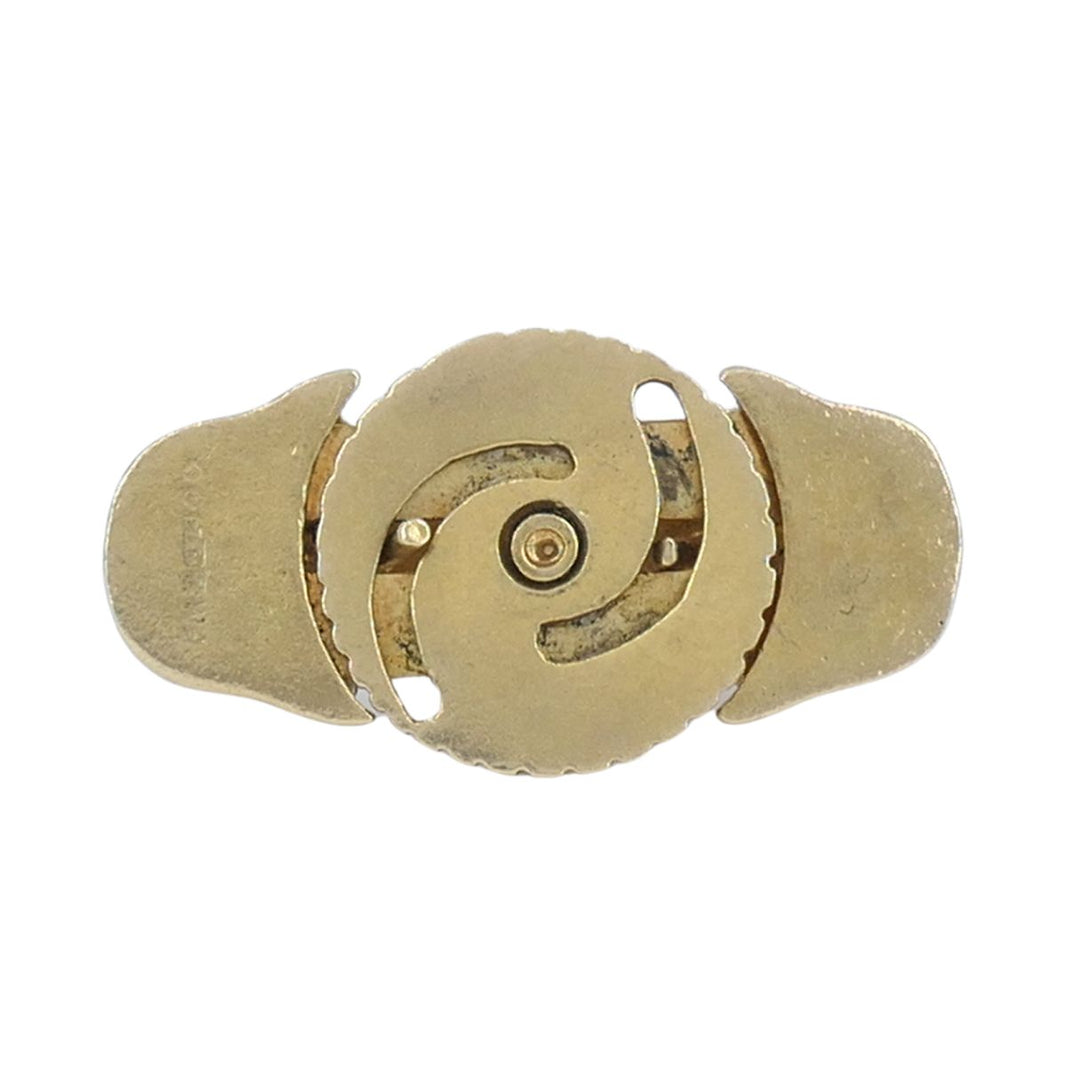 Vintage London Bridge Mechanical 9k Yellow Gold Charm Pendant