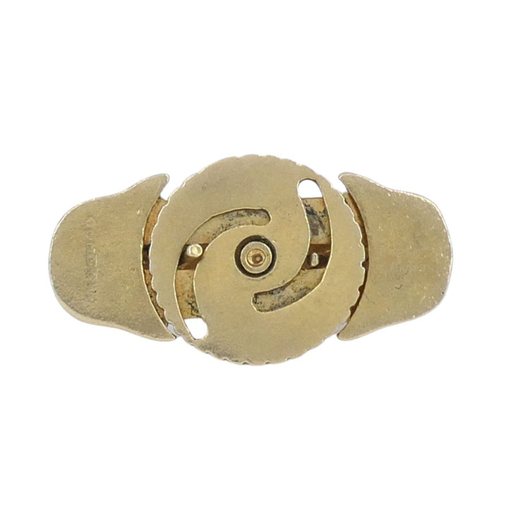 Vintage London Bridge Mechanical 9k Yellow Gold Charm Pendant