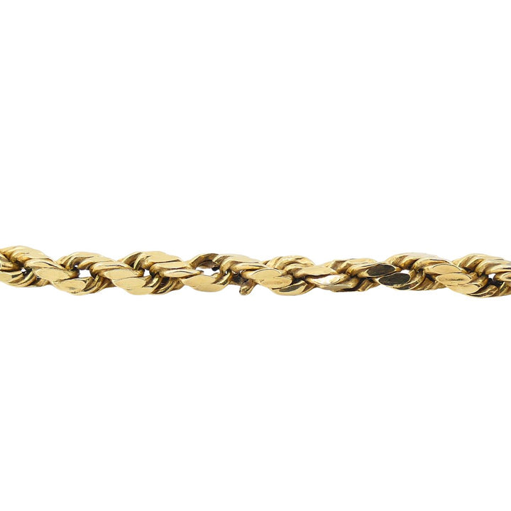Vintage Libra 14k Gold Pendant Rope Chain Necklace