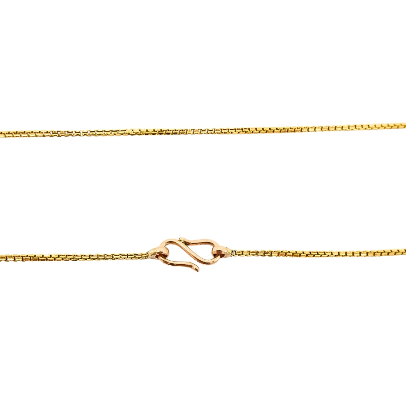 Victorian 14k Gold Necklace Blue Enamel Locket Pendant