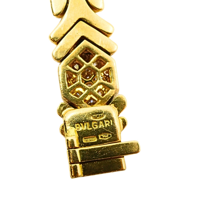Bvlgari Bulgari Diamond 18k Gold Bracelet