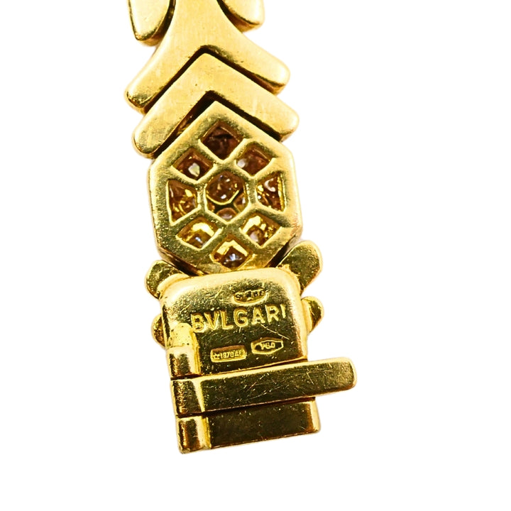 Bvlgari Bulgari Diamond 18k Gold Bracelet