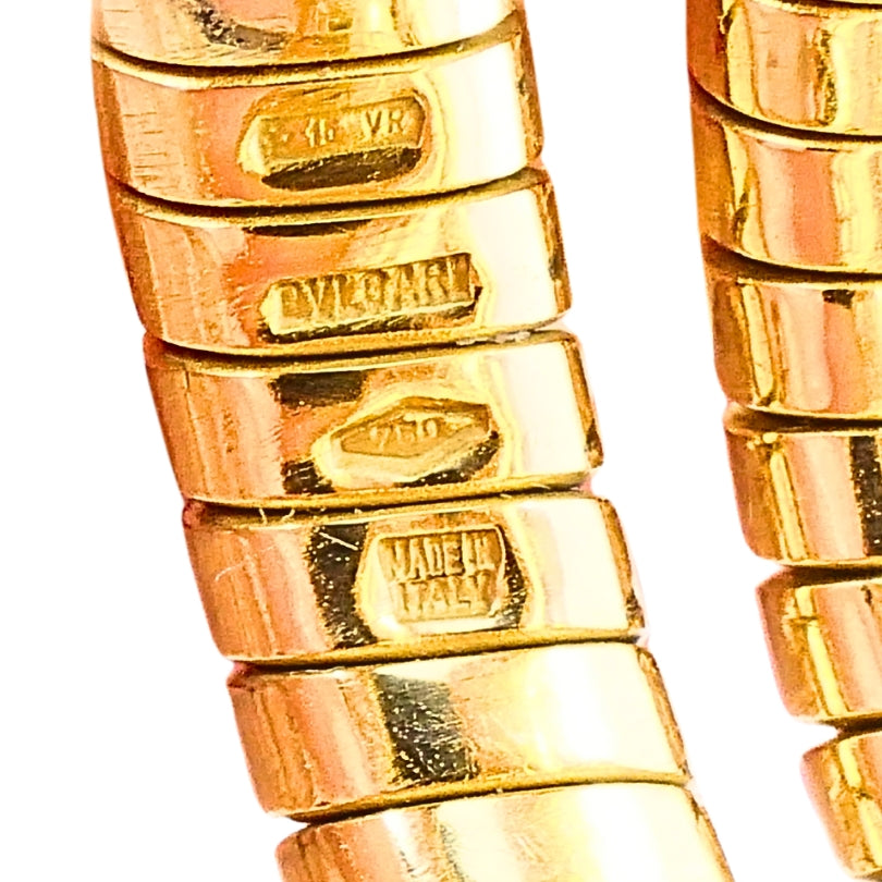 Bulgari Bvlgari Serpenti Tubogas 18k Gold Flexible Ring